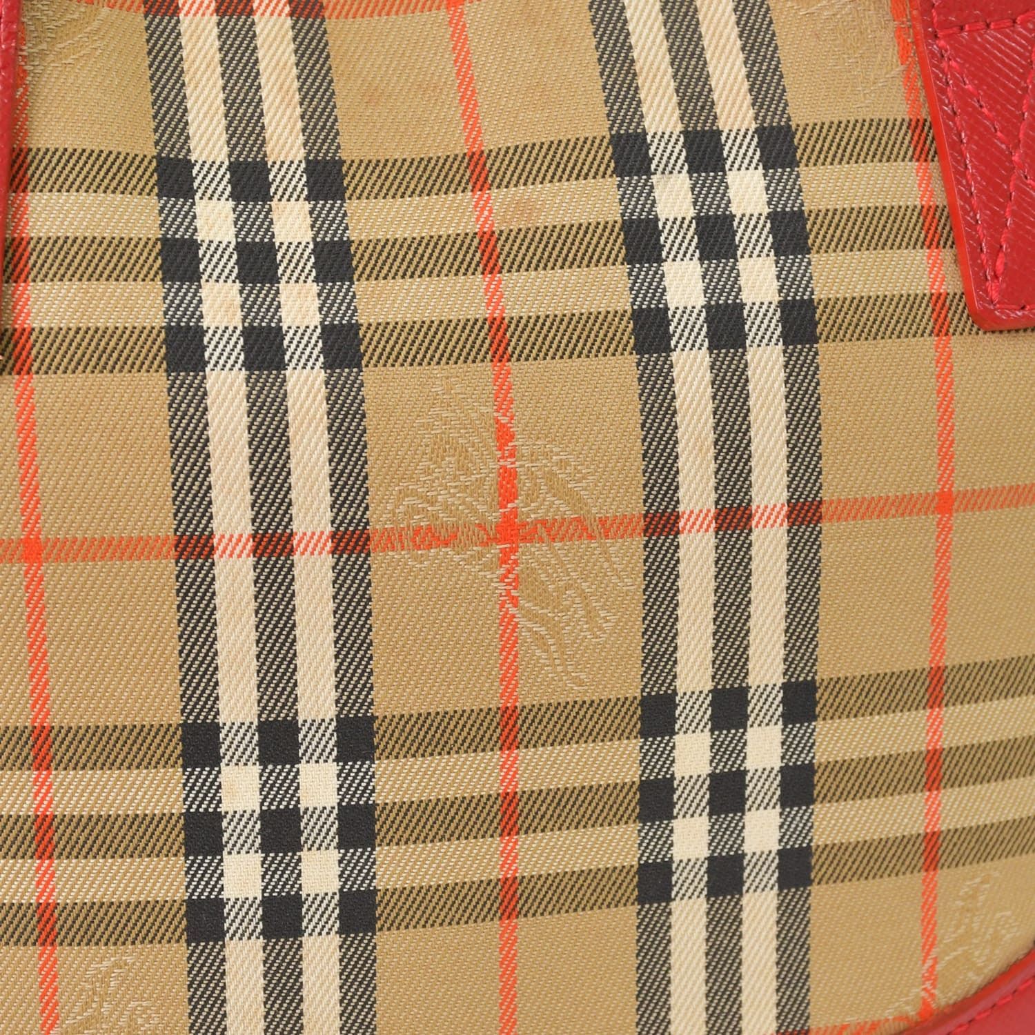 BURBERRY バーバリー ハンドバッグ ノバチェック キャンバス レザー