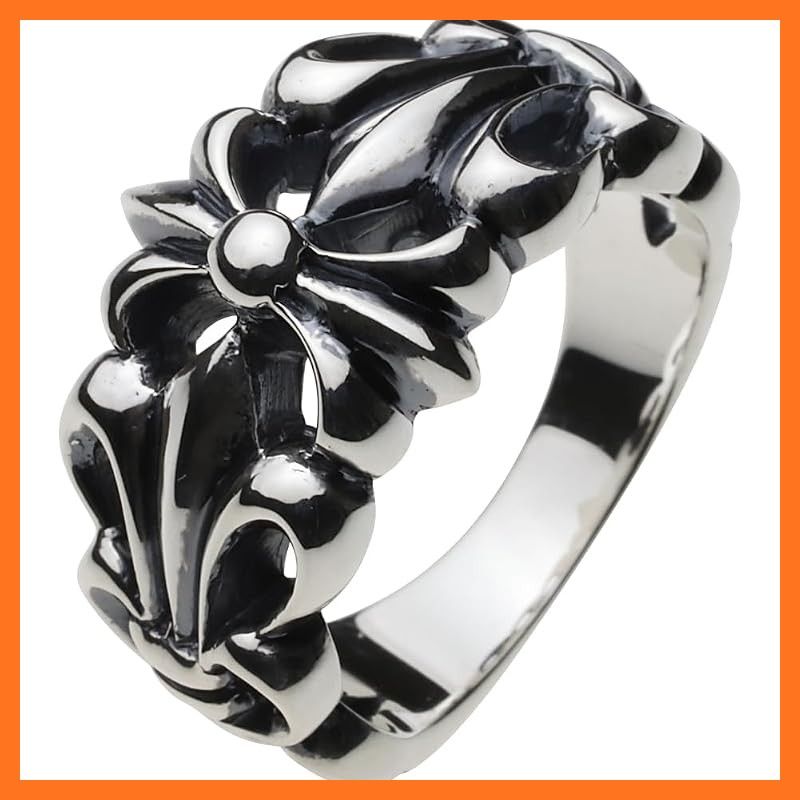 【新品】 [セノーテ] ゴシックフレア クロスリング【シルバー925 シルバーアクセサリー】 r0500 25号