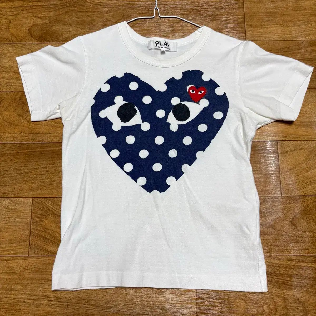 正規品) COMME des GARCONS PLAY ハート ドット 半袖Tシャツ S - メルカリ