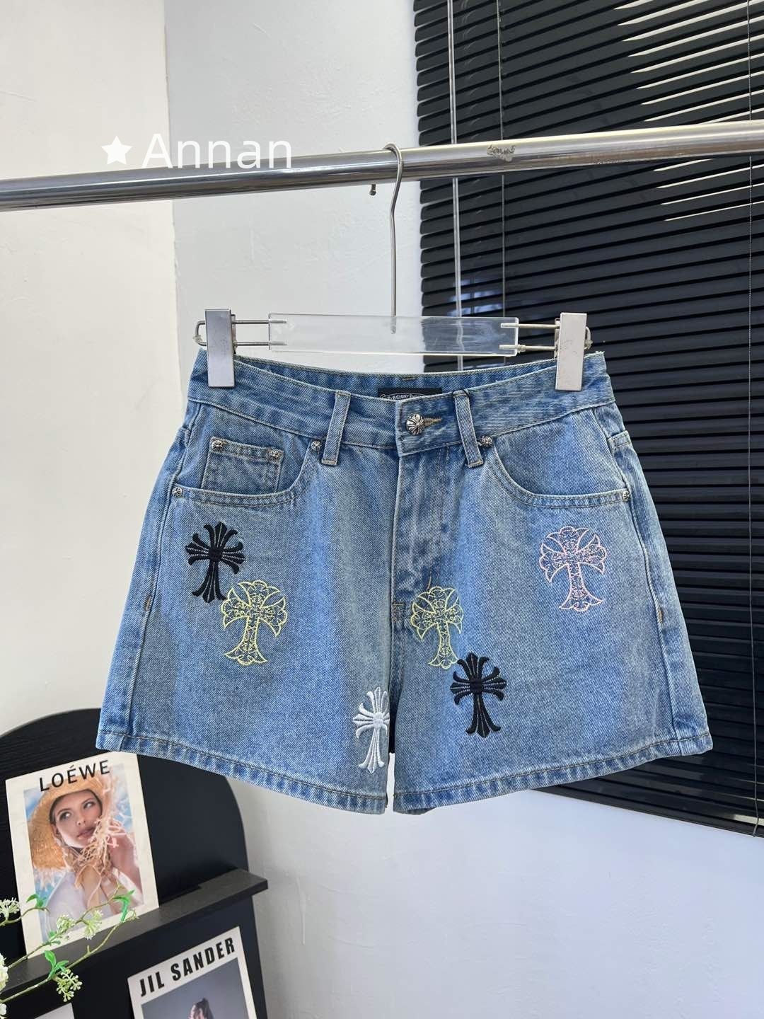 状態良 新品 CHROME HEARTS クロム ハーツ ショートパンツ ハーフパンツ レディース