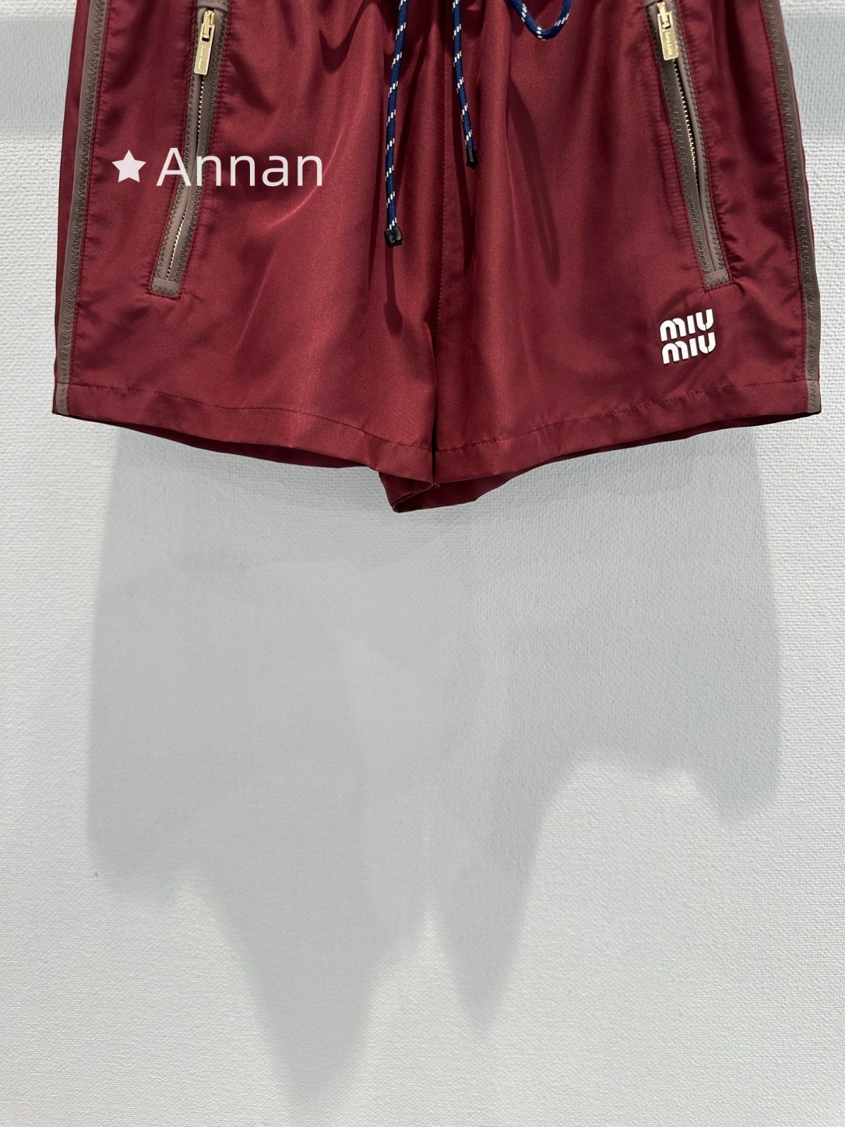 お洒落 極美品 新品 MIUMIU ミュウミュウ ショートパンツ ハーフパンツ レディース