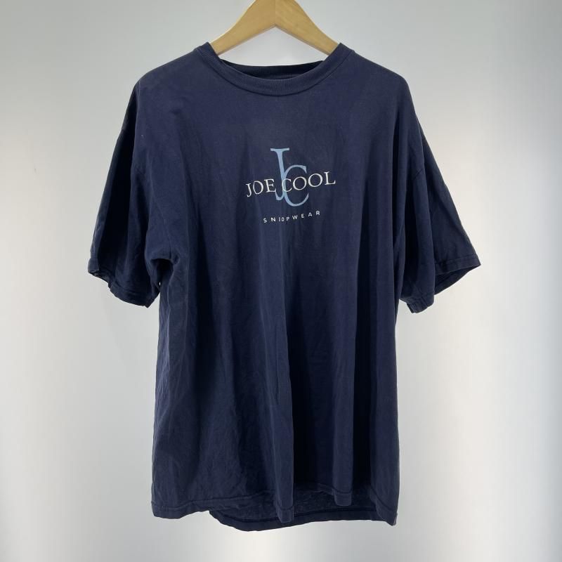 【中古】90s SNOOPY JOE COOL プリントTシャツ サイズ不明 ネイビー スヌーピー ※タグ欠損[19]