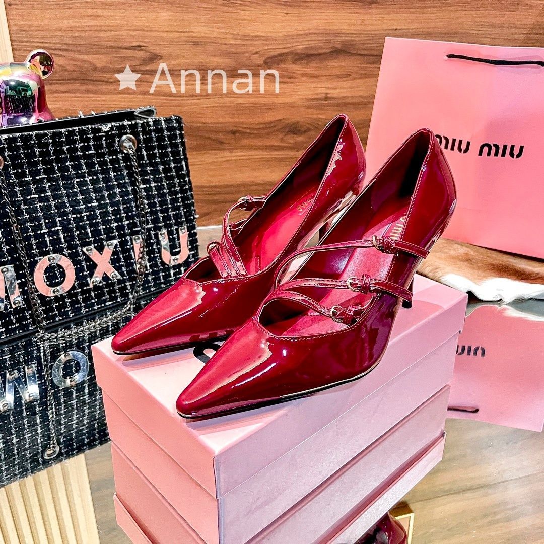 新作 期間限定☆新品 Miu Miu ミュウミュウ ハイヒール レディース