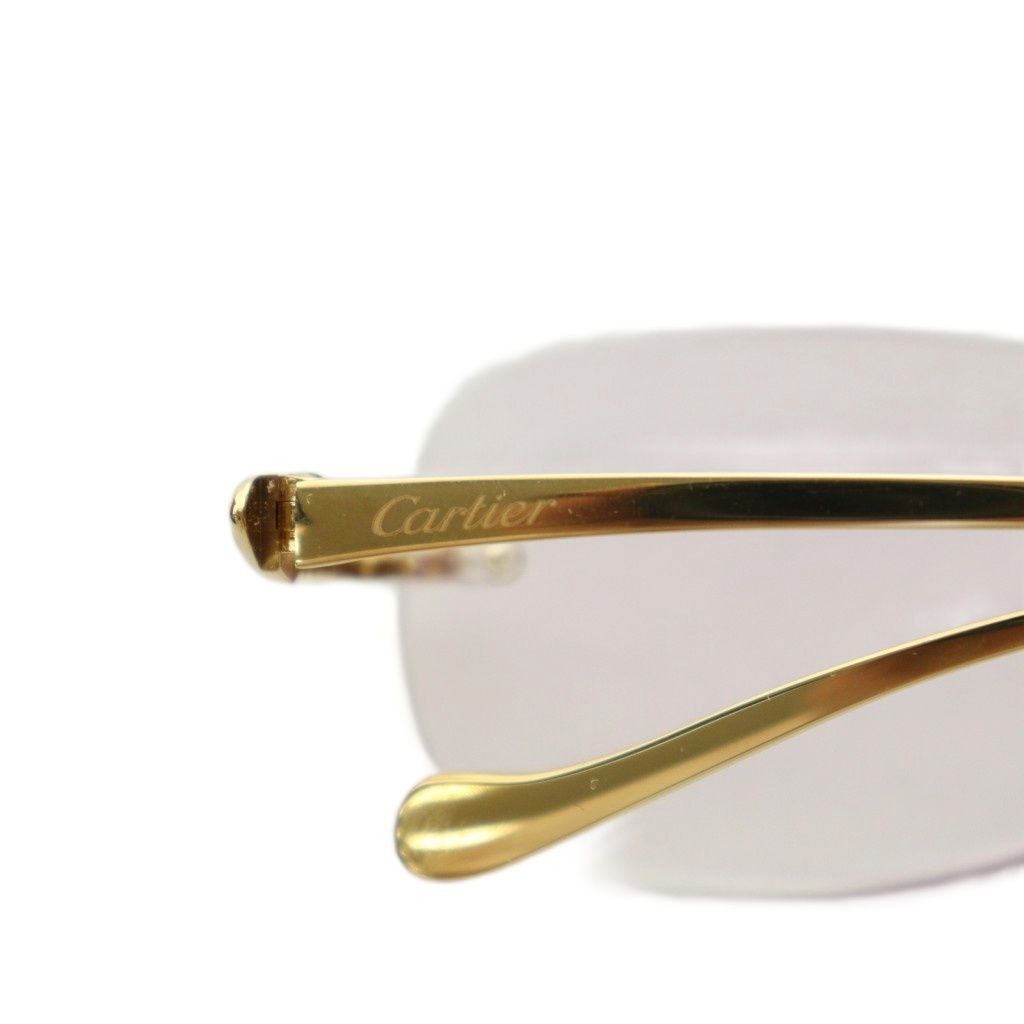 カルティエ Cartier リムレスレンズ パンテール サングラス アイウェア