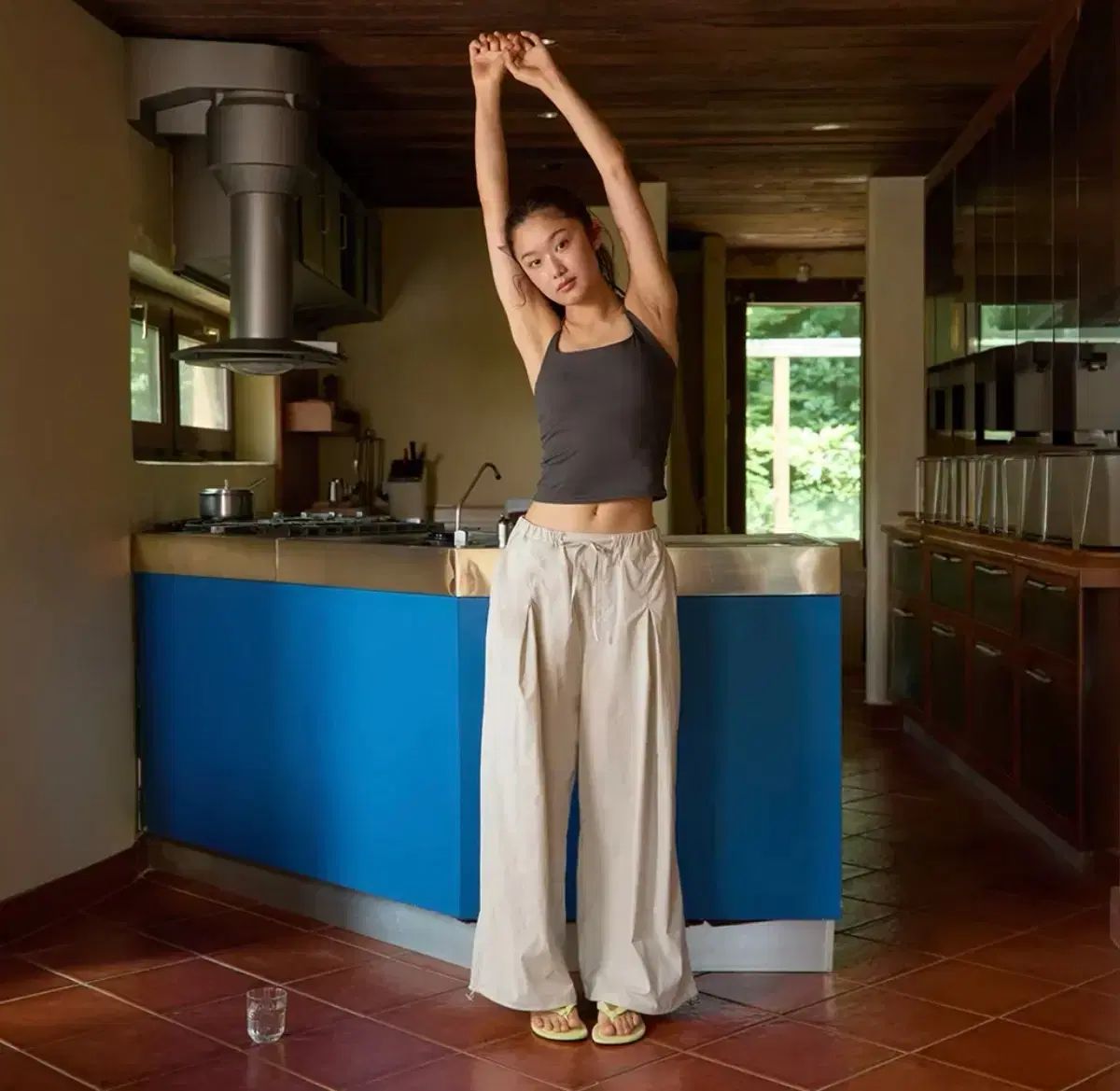 movewarm knot pants (light grey)