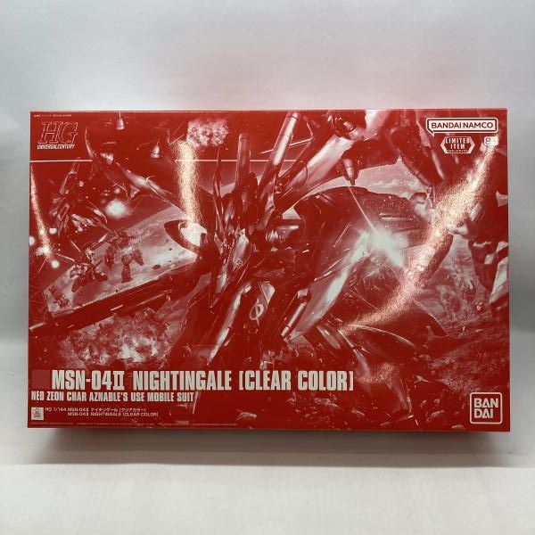 中古】ｶﾞﾝﾀﾞﾑ）バンダイ HGUC MSN-04II ナイチンゲール クリアカラー