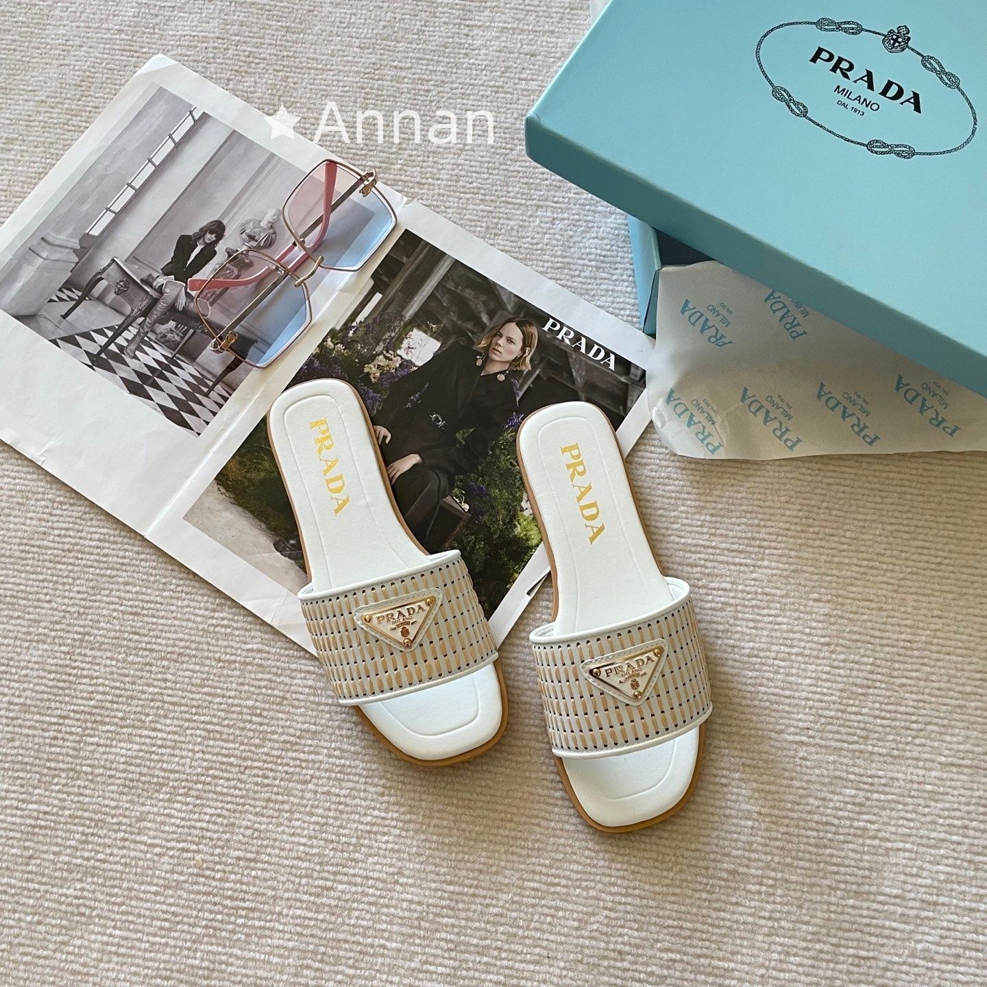 美品 限定品 新品新品 PRADA プラダ サンダル レディース 9,100円
