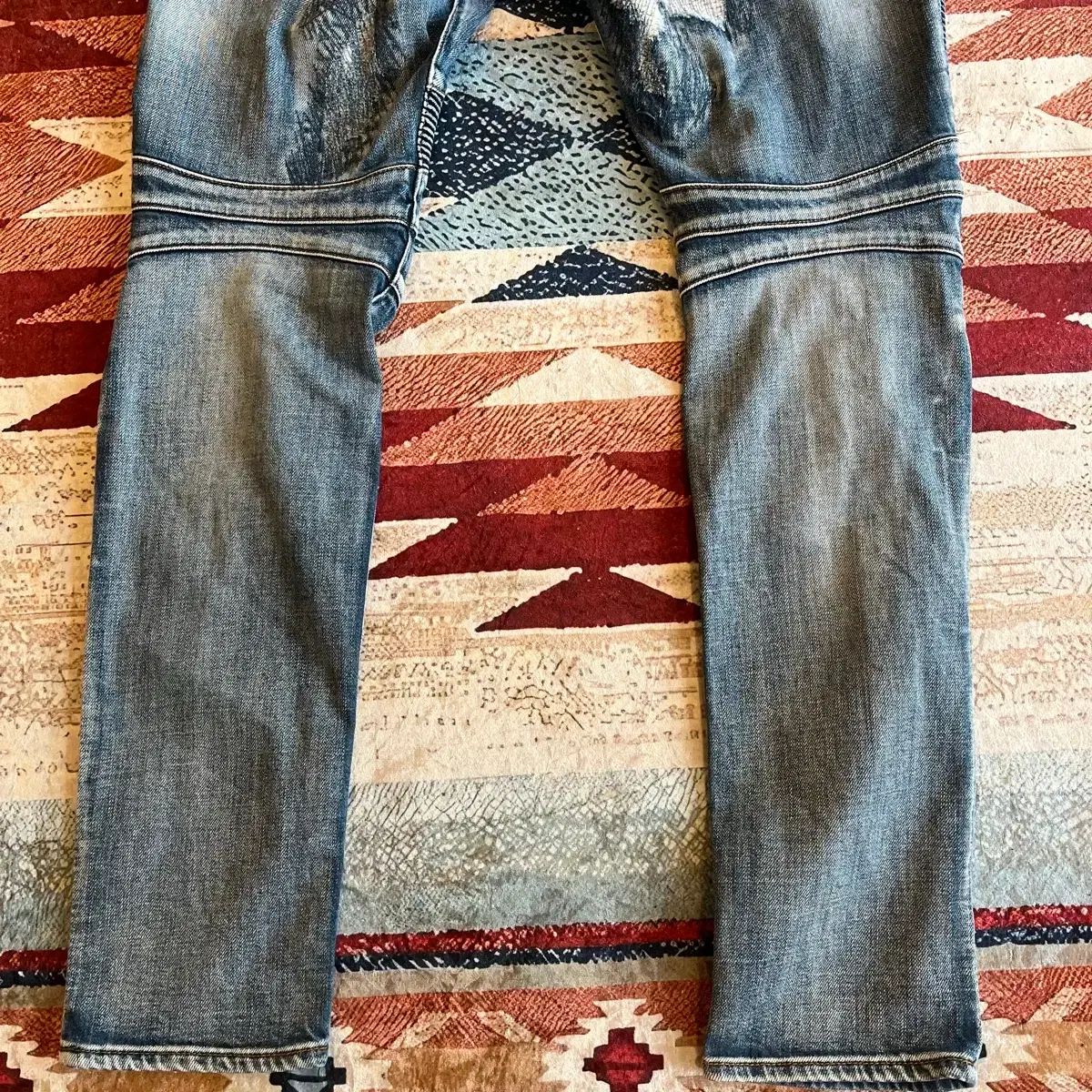 balmain風　バイカーデニム　32 バルマン ダメージ バイカーデニム 32 - メルカリ
