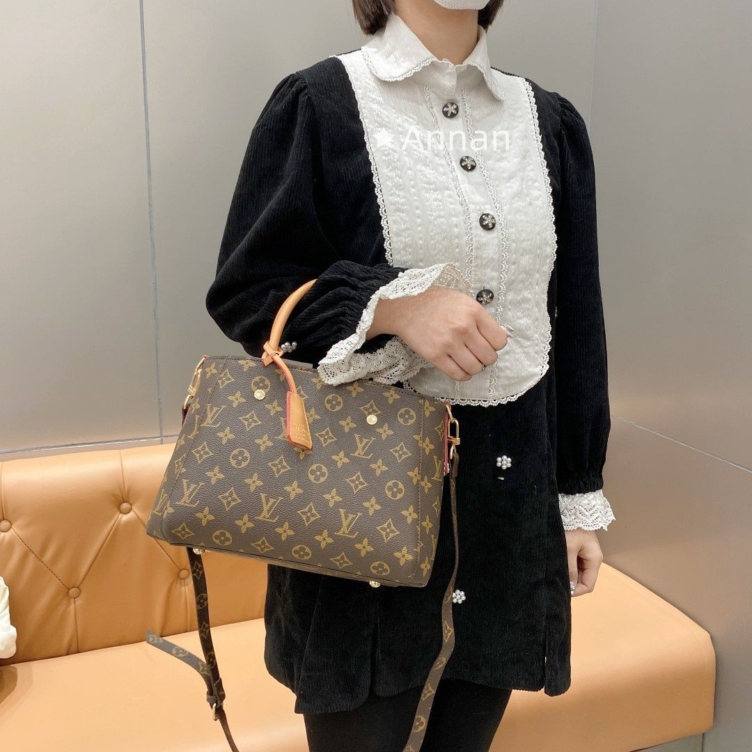 未使用に近い お洒落 LOUIS VUITTON ルイヴィトン レディース ショルダーバッグ財布 3点セットバッグ