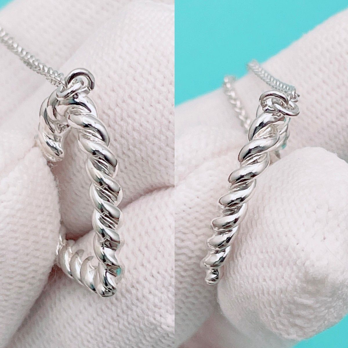 ◇ティファニー◇新品仕上済 Tiffany&Co. ツイスト ハート ネックレス