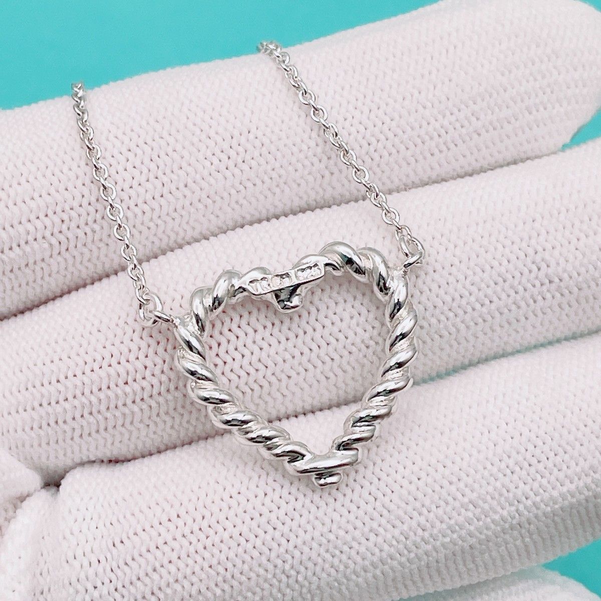 Tiffany ツイスト　ハート　ネックレス　ティファニー　シルバー　925 ◇ティファニー◇新品仕上済 Tiffany&Co. ツイスト ハート ネックレス