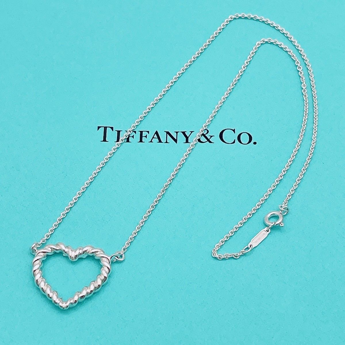 ◇ティファニー◇新品仕上済 Tiffany&Co. ツイスト ハート ネックレス