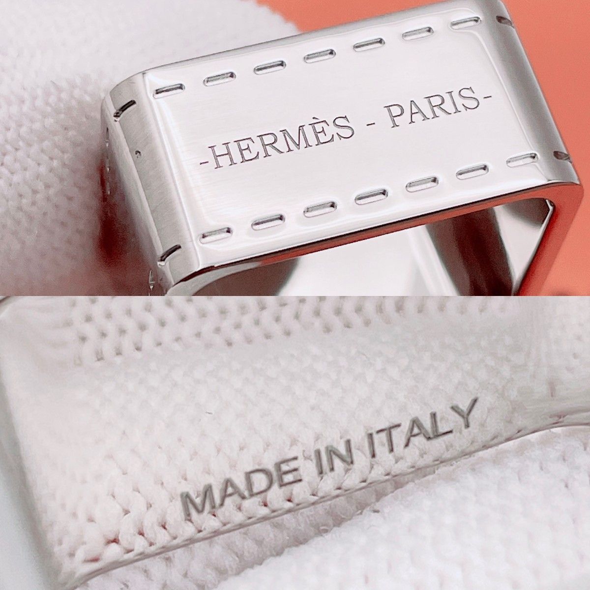 ◇エルメス◇清掃消毒済 HERMES ボルデュック スカーフリング ブランド