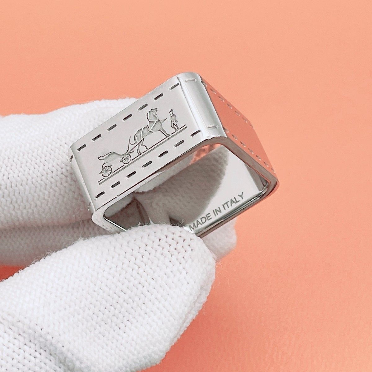 ◇エルメス◇清掃消毒済 HERMES ボルデュック スカーフリング ブランド