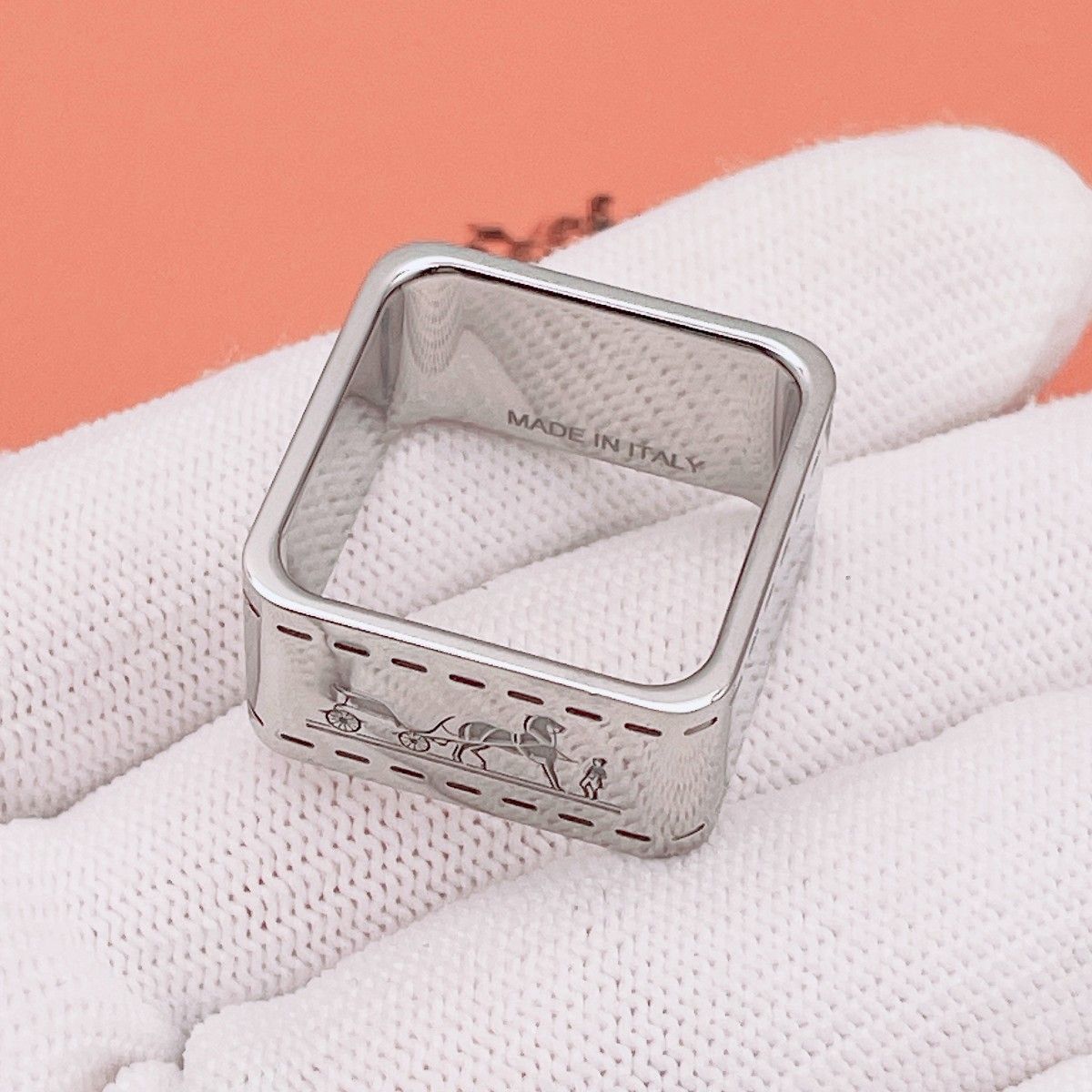 ◇エルメス◇清掃消毒済 HERMES ボルデュック スカーフリング ブランド
