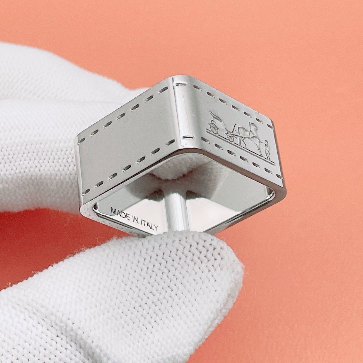 ◇エルメス◇清掃消毒済 HERMES ボルデュック スカーフリング ブランド