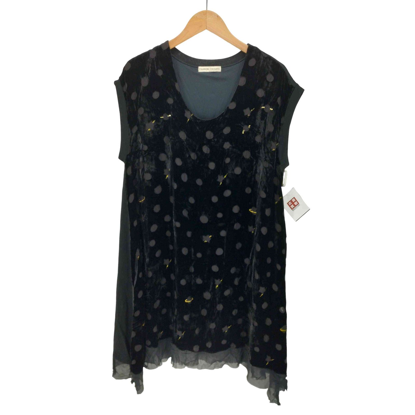 ツモリチサト TSUMORI CHISATO ドット スター シルク レース