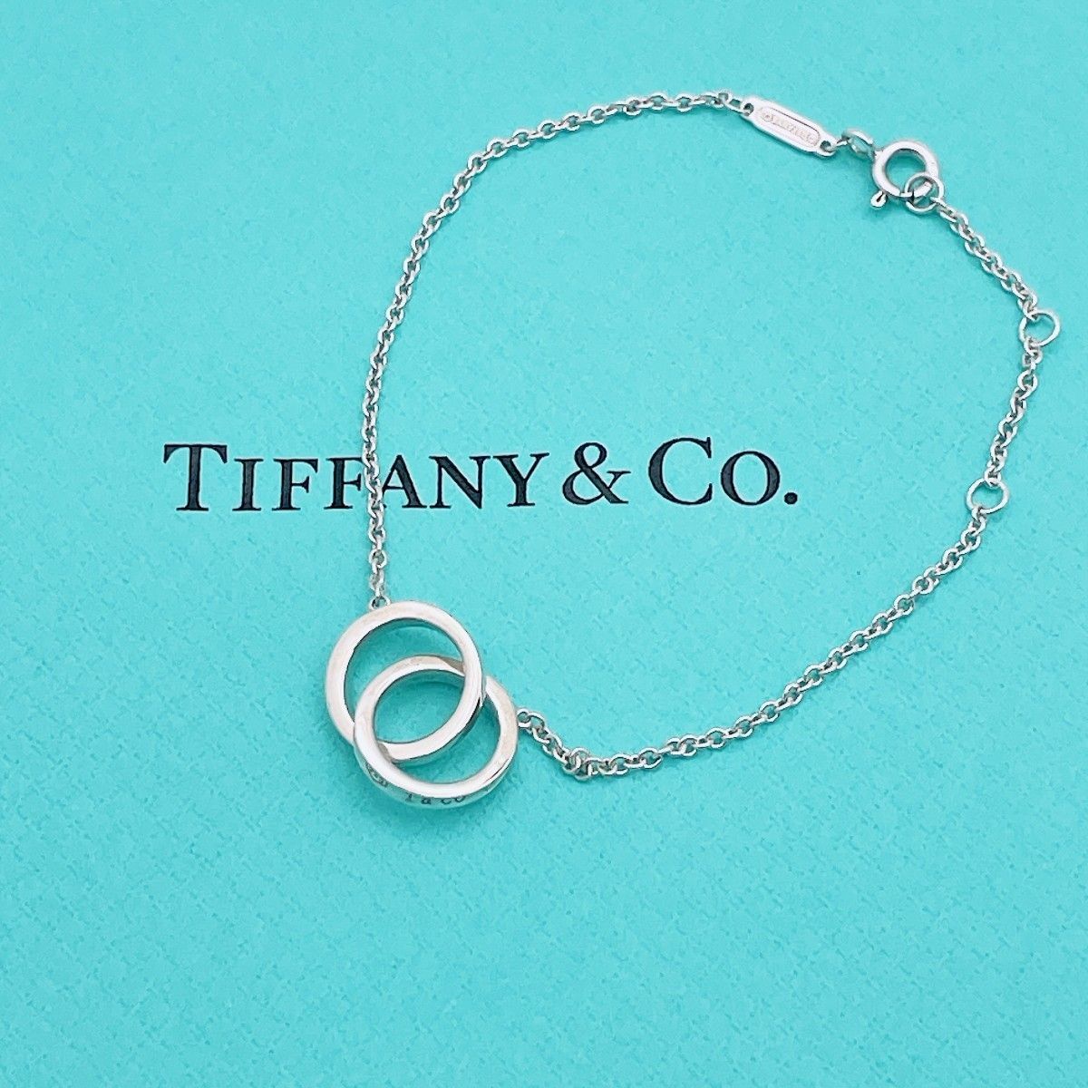 ◇ティファニー◇新品仕上済 Tiffany&Co. 1837 インターロッキング サークル ブレスレット Ag925 2.69g
