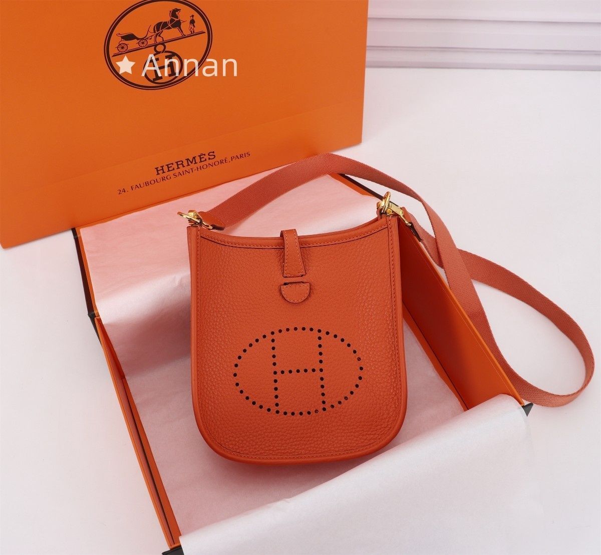 超美品 限定品 HERMES エルメス ショルダーバッグ エヴリン TPM 16 ブラック フェルト