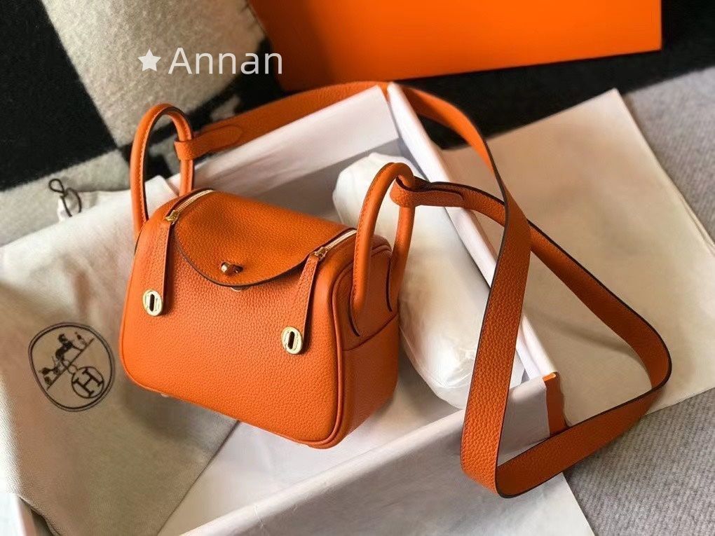 破格 可愛 ショルダーバッグ HERMES エルメス リンディ19