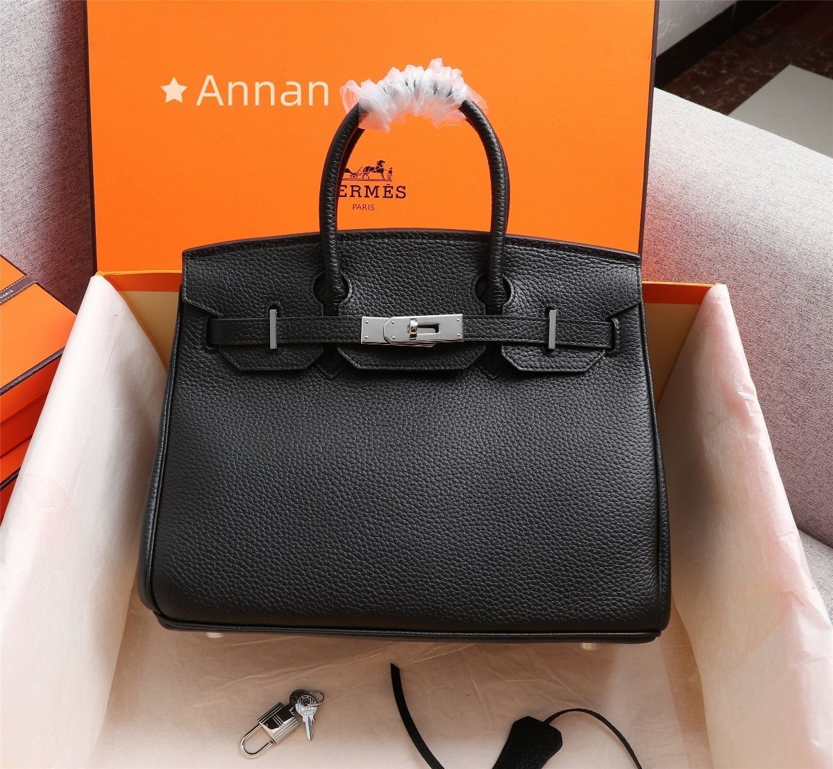 HERMES エルメス　バーキン25 ハンドバッグ