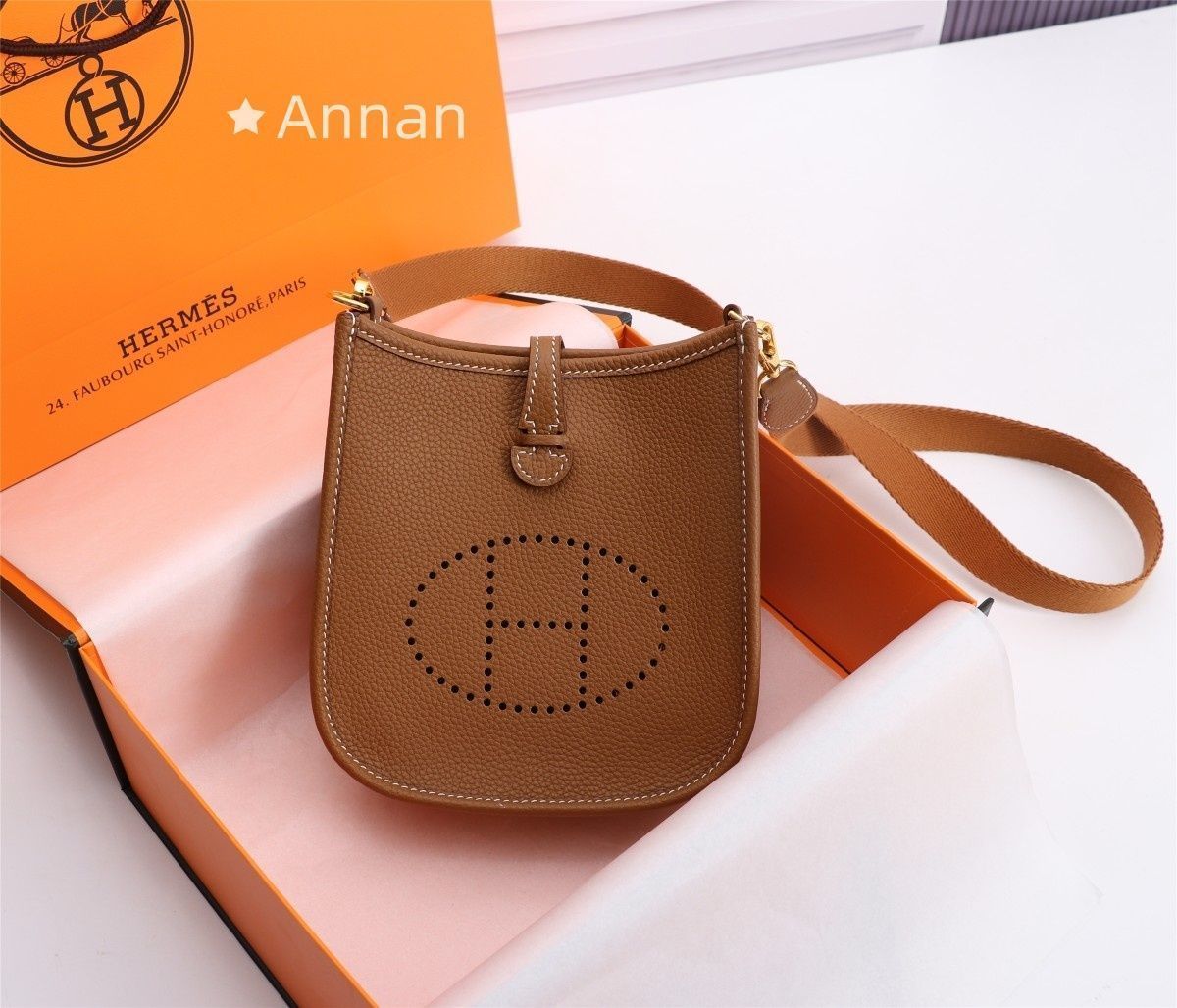 激レア エルメス HERMES ショルダーバッグ エヴリン TPM 16 ブラック フェルト