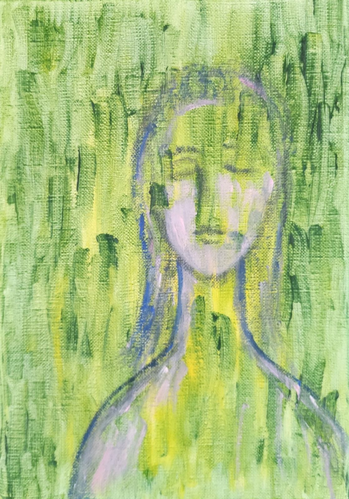 三原彰彦 サロン・ドトーヌ入選作家 油彩画 [BEAUTY] 抽象画 女性画