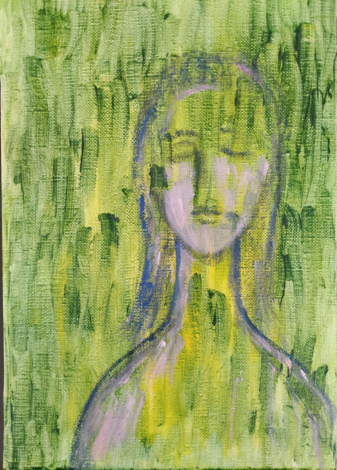 三原彰彦 サロン・ドトーヌ入選作家 油彩画 [BEAUTY] 抽象画 女性画