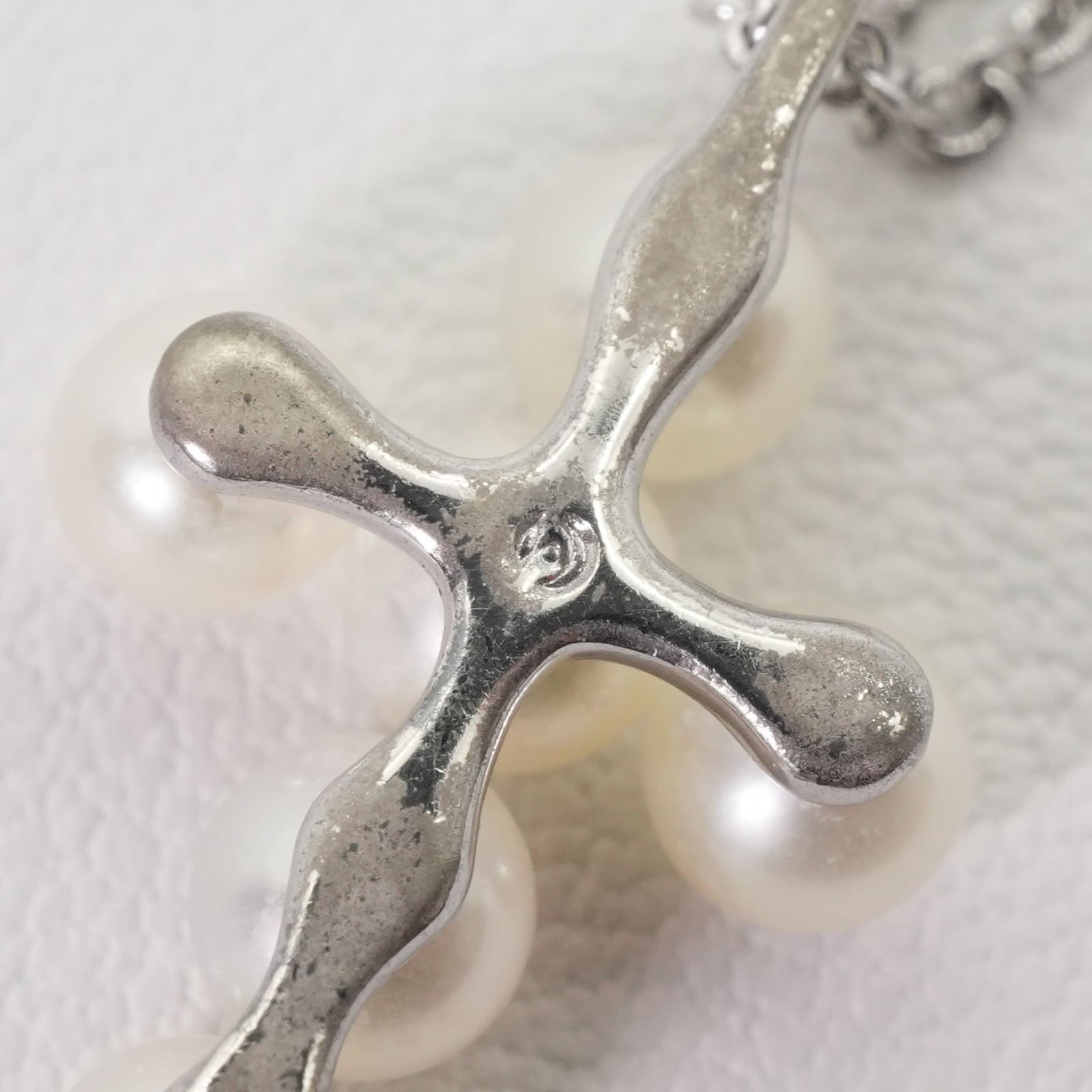 タサキ シルバー クロス パール ネックレス TASAKI/25-2867 - メルカリ