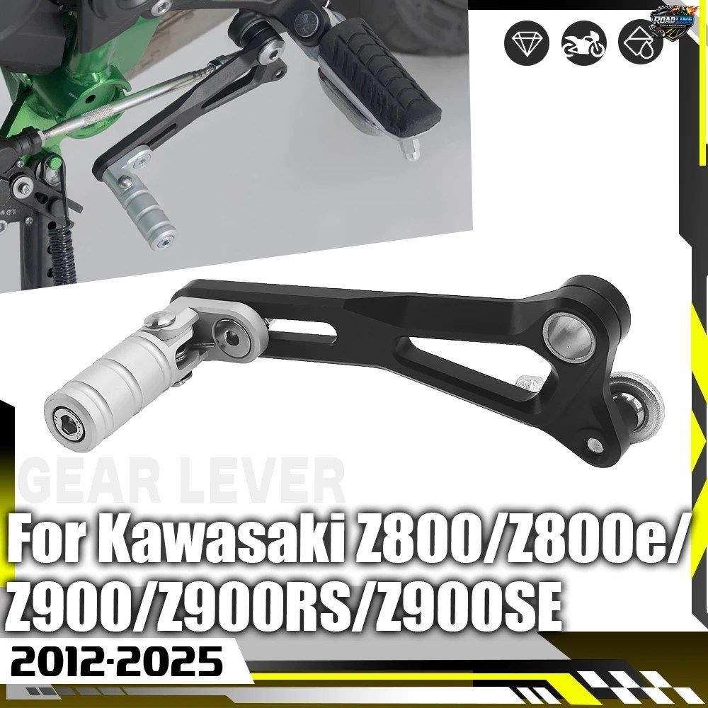 2025 Z900 ギアシフトレバー オートバイ調整式折りたたみギアシフター カワサキ Z800 E 2012-2016 CAFE Z900SE Z900RS用