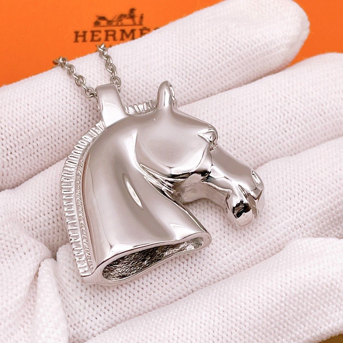◇エルメス◇新品仕上済 HERMES シュバル ホース ホースヘッド