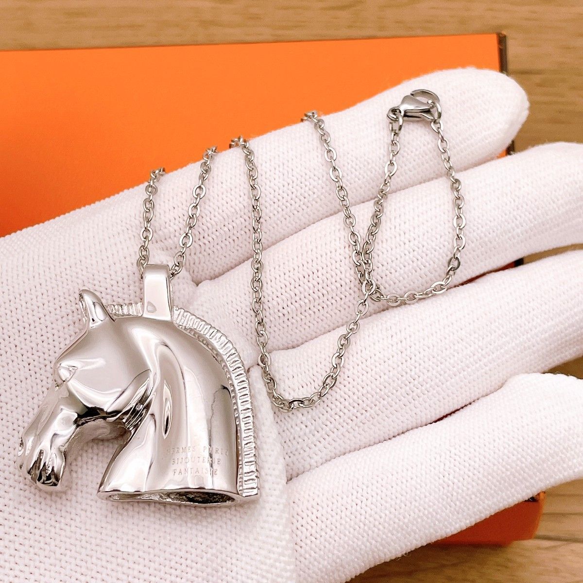 ◇エルメス◇新品仕上済 HERMES シュバル ホース ホースヘッド