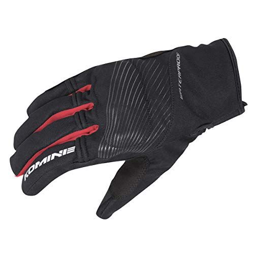 コミネ(KOMINE) バイク用 グローブ プロテクトレイングローブ ブラック/レッド L GK-245 12979 防水 プロテクターas 2662469c