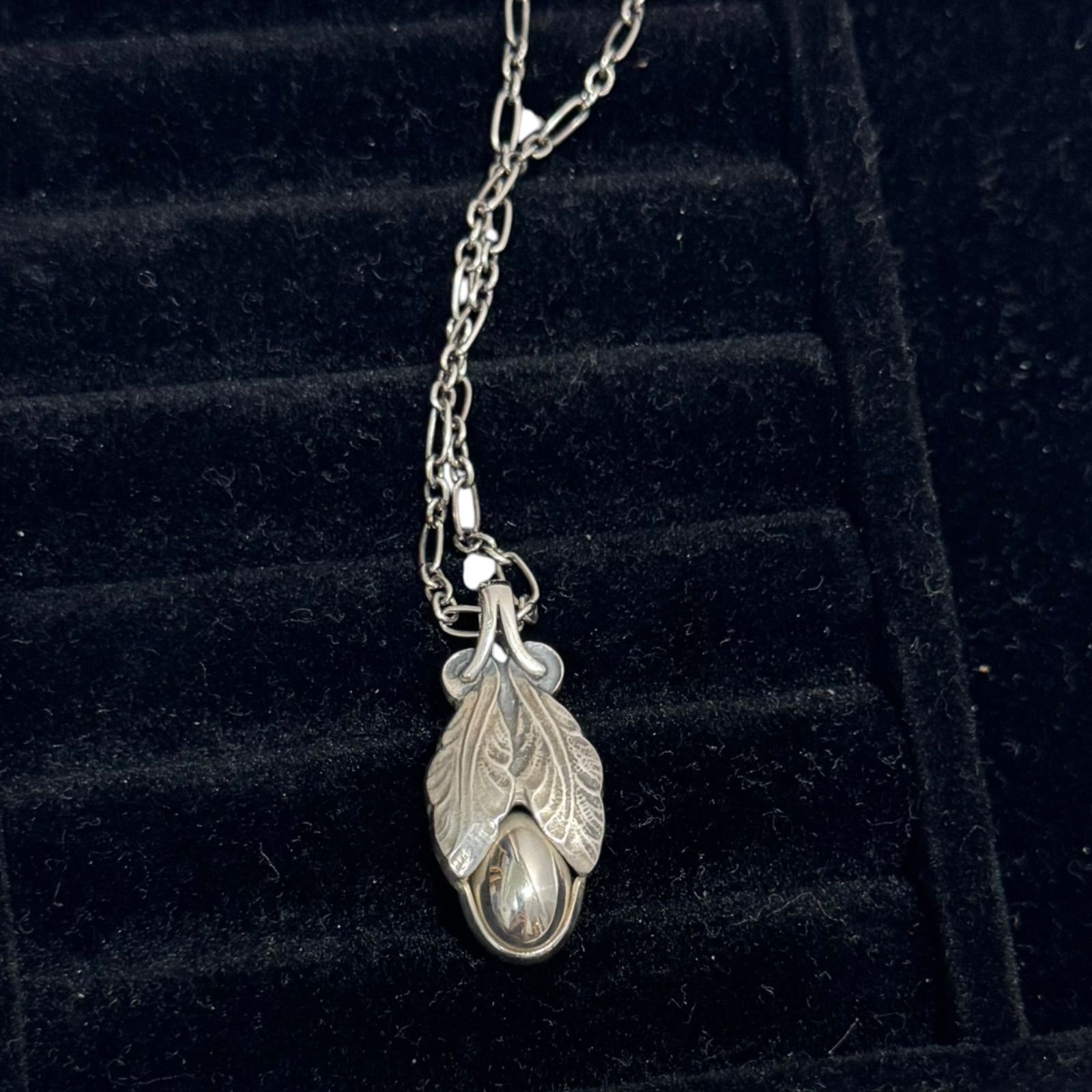 希少★ジョージジェンセン 2008 ヘリテージ コレクション ネックレス 925 GEORG JENSEN ジョージジェンセン ネックレス イヤーペンダント