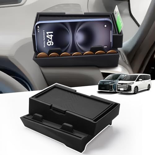 トヨタ 新型 ノア ヴォクシー 90系 95系 ダッシュボードトレイ VOXY NOAH 90 車内収納ボックス 収納トレイ 4代目 R90W型 多機能 仕切り 運転席側 スマホスタンド サングラス置き 小物入れ R4.1?現行 内装パーツ アクセサリー ts
