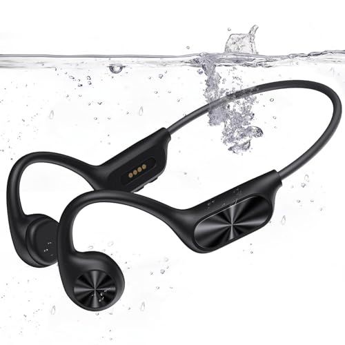 骨伝導Bluetoothイヤホン、水泳イヤホン、IPX 8完全防水、内蔵MP 3プレーヤーは音楽をダウンロードでき、32 GBメモリは最大8000曲の音楽を内蔵でき、超軽量Bluetooth 5.4は急速充電による長時間再生をサポートし、吊り 9f4a1c2f