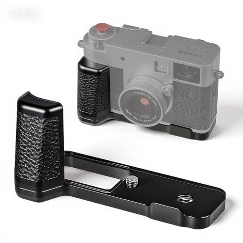 Haoge 富士フイルムXハーフカメラボディハンドグリップXハールフL字型グリップブラケットシルバークイックリリースプレートHG-XHALF-B用カメラブラケットホルダーt 87c17297