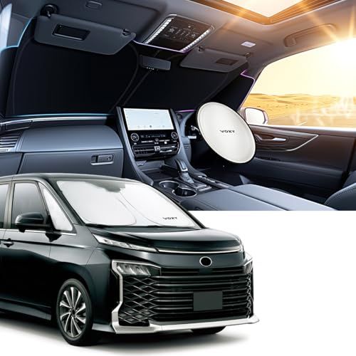 ヴォクシー 90系 適用 車 フロントサンシェード 日除け 遮光断熱 カーシェード しかっりフィット 劣化防止 2WAY収納袋付 暑さ対策 1枚 | VOXY 90系 S-G S-Z 対応 折りたたみ式車種専用フロントサンシェード 革新的な4層構造でuvカts