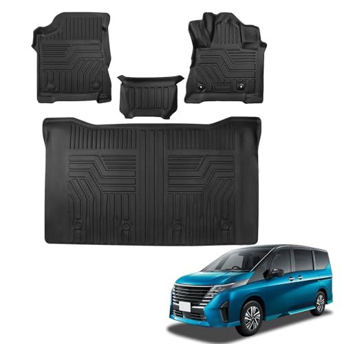 新型 セレナ C28 フロアマット 車種専用設計 7人乗り c28 e-power ハイブリッド車専用 立体 3Dフロアマット TPE素材 カーマット 滑り防止 耐汚れ 取付簡単 カー用品 立体構造 耐摩擦 防水マット カスタムパーツ インテリア 保護パーts