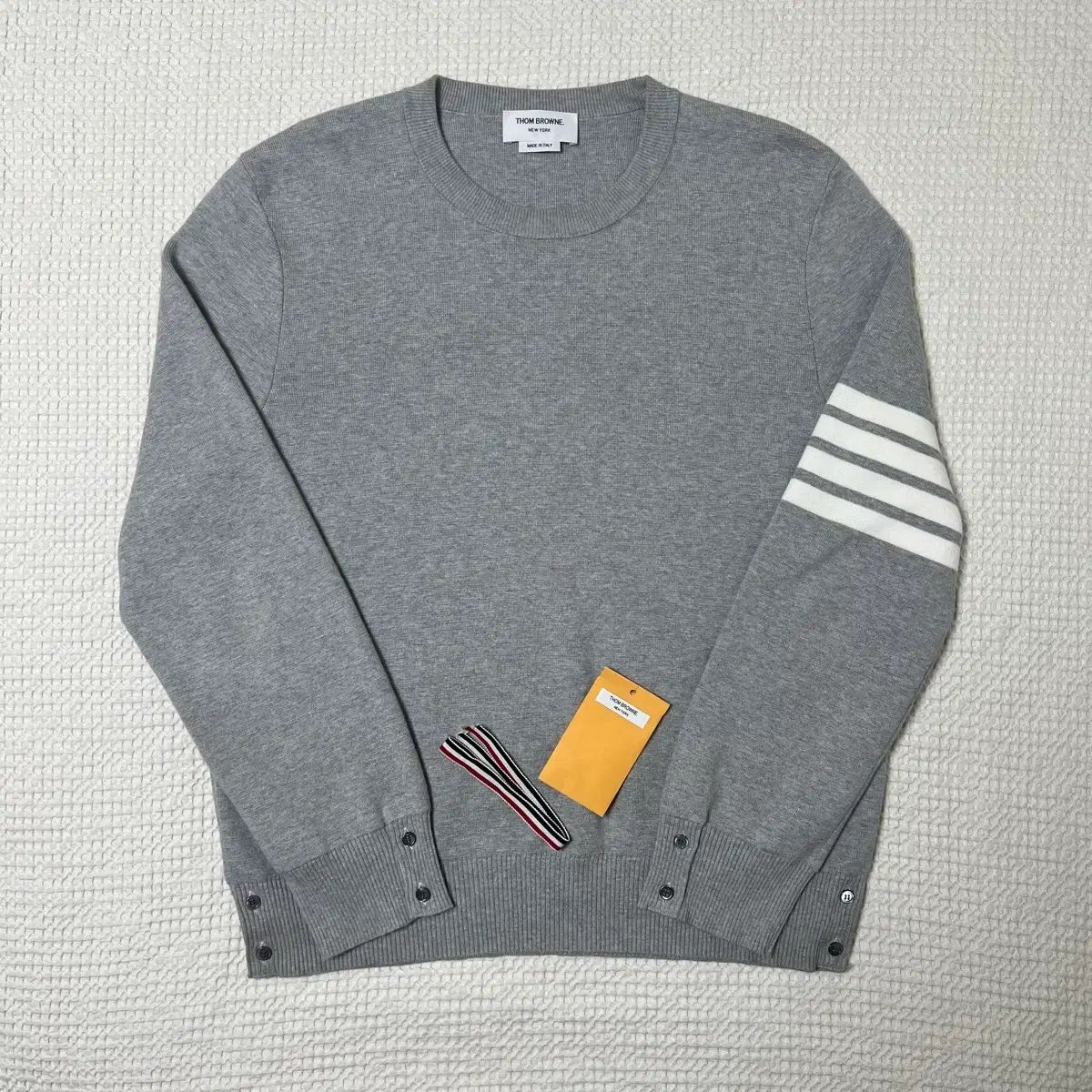 THOMBROWNEミラノステッチニットグレー 26年式 百貨店購入) Thom Browne トム・ブラウン ミラノステッチ