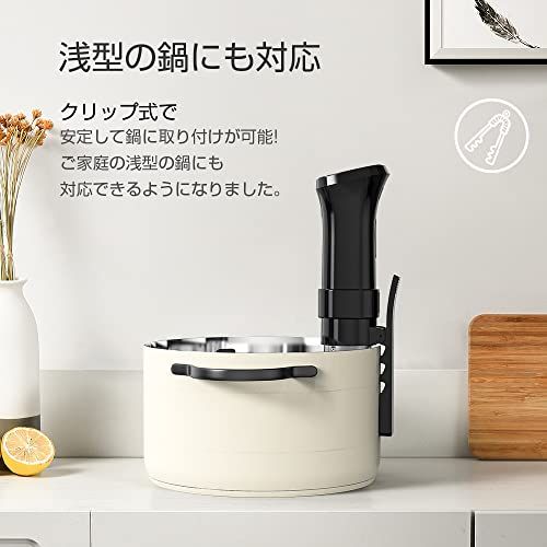 低温調理器 APP遠隔操作 1100Wハイパワー 低温調理器具 真空調理器