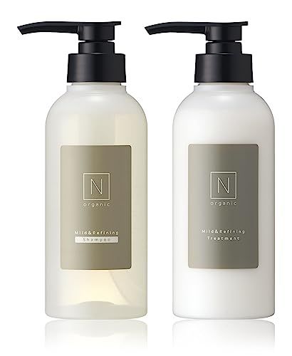 N organic マイルド&リファイニングヘアケアセット（シャンプー トリートメント） 頭皮に優しい 保湿 グリーンシトラスの香り エヌオーガニックpms 19d09993