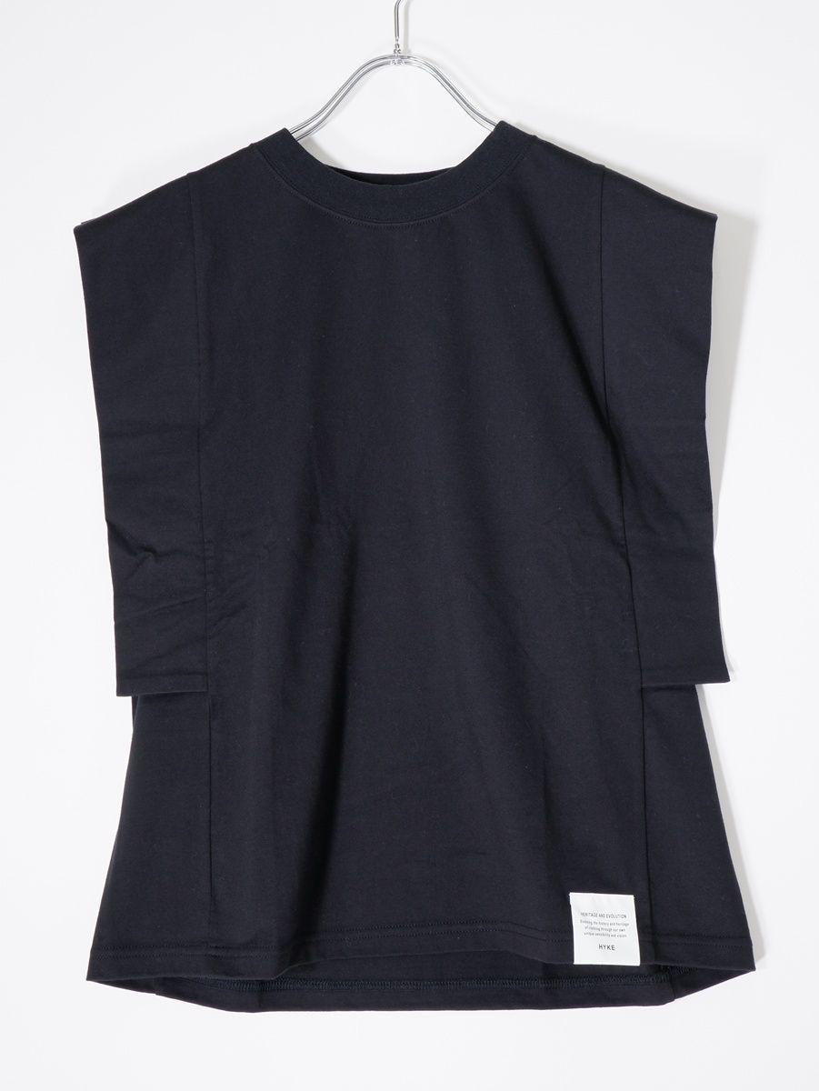 HYKEハイク 2026SS POWER SHOULDER TOP(6.5OZ) 12431パワーショルダートップス【1】【LTSA82742】