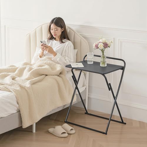 VECELO 折りたたみ テーブル 椅子 セット 一人用 机 コンパクト 幅60×奥行42×高さ77cm 折りたたみデスク チェア 作業机 Study Table And Chair Set 簡易机 ミシン台 テーブルチェア ブラックi a857cf7c