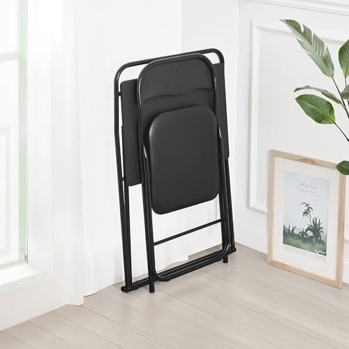 VECELO 折りたたみ テーブル 椅子 セット 一人用 机 コンパクト 幅60×奥行42×高さ77cm 折りたたみデスク チェア 作業机 Study Table And Chair Set 簡易机 ミシン台 テーブルチェア ブラックi a857cf7c