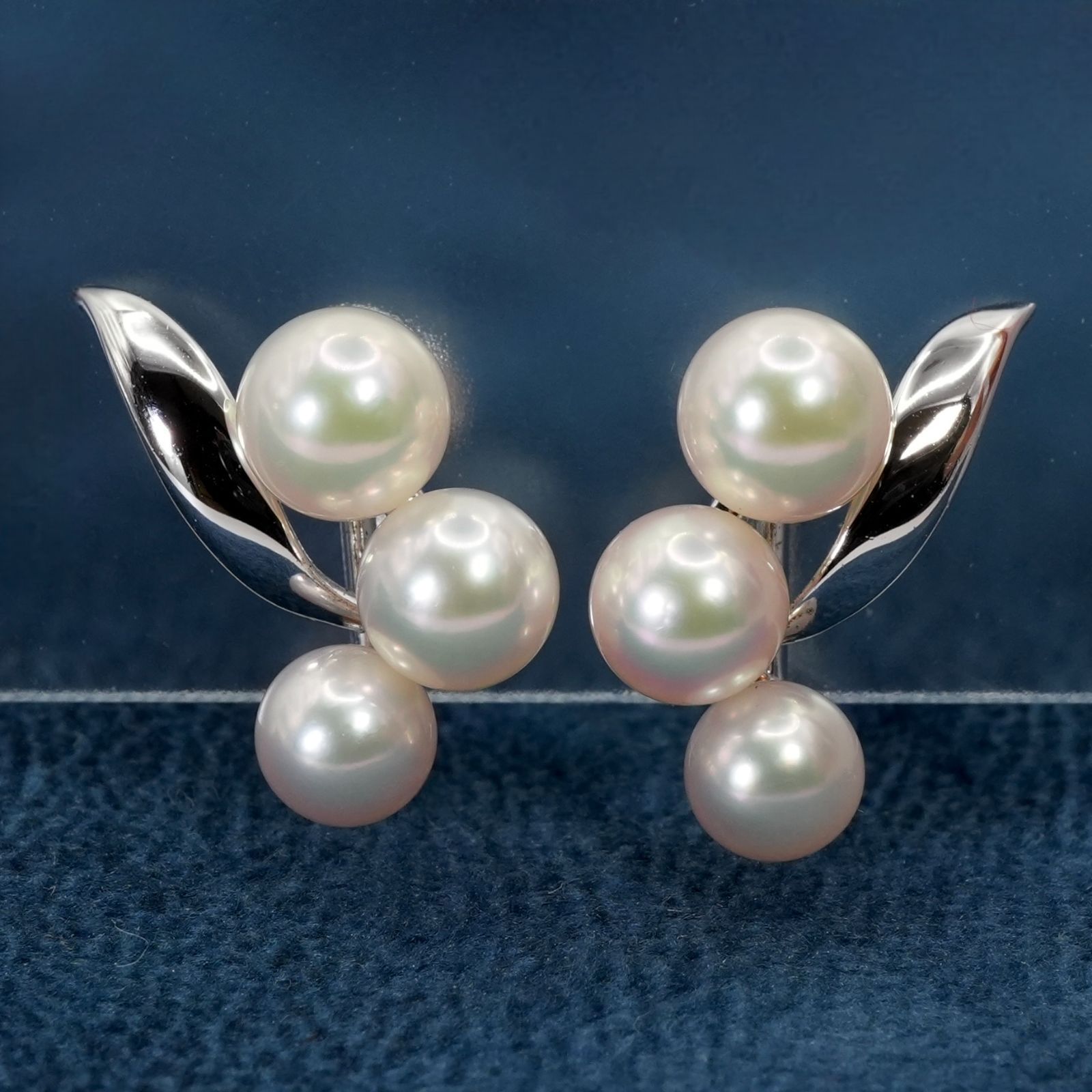MIKIMOTO◇ベビーパール イヤリング◇ミキモト シルバー MIKIMOTO - 美 