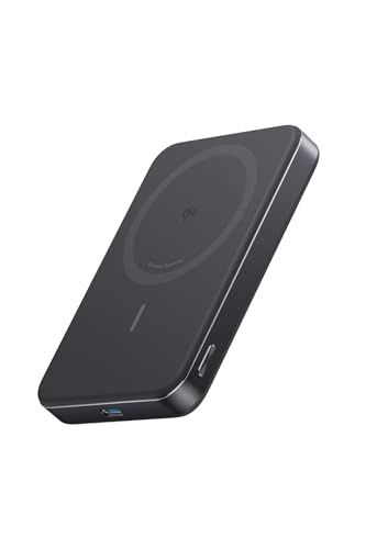 Anker MagGo Power Bank (10000mAh, Slim) Qi2認証 ワイヤレス充電 最大出力15W マグセーフ対応 マグネット式ワイヤレス充電対応 コンパクト 薄型 小型 iPhone 17 / 16 / 15 / 14 / 13pms
