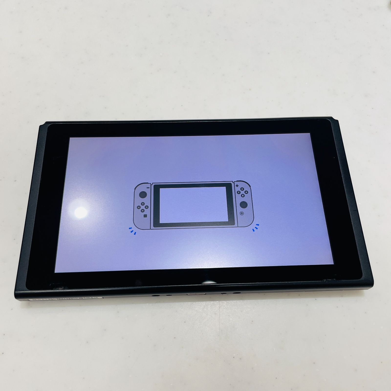 箱付 Nintendo Switch グレー 旧型 初期型 背面キズあり 液晶黄ばみ