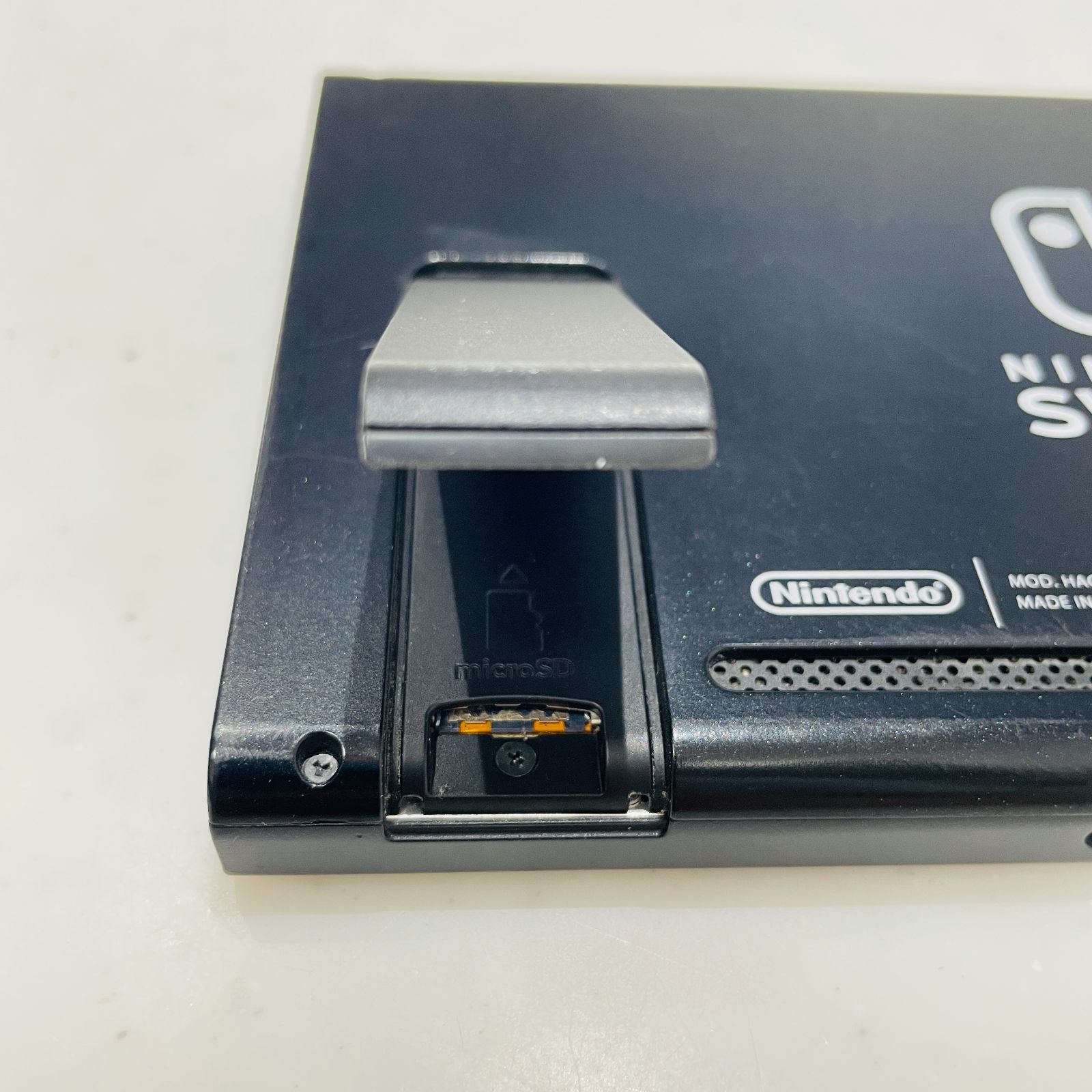 箱付 Nintendo Switch グレー 旧型 初期型 背面キズあり 液晶黄ばみ