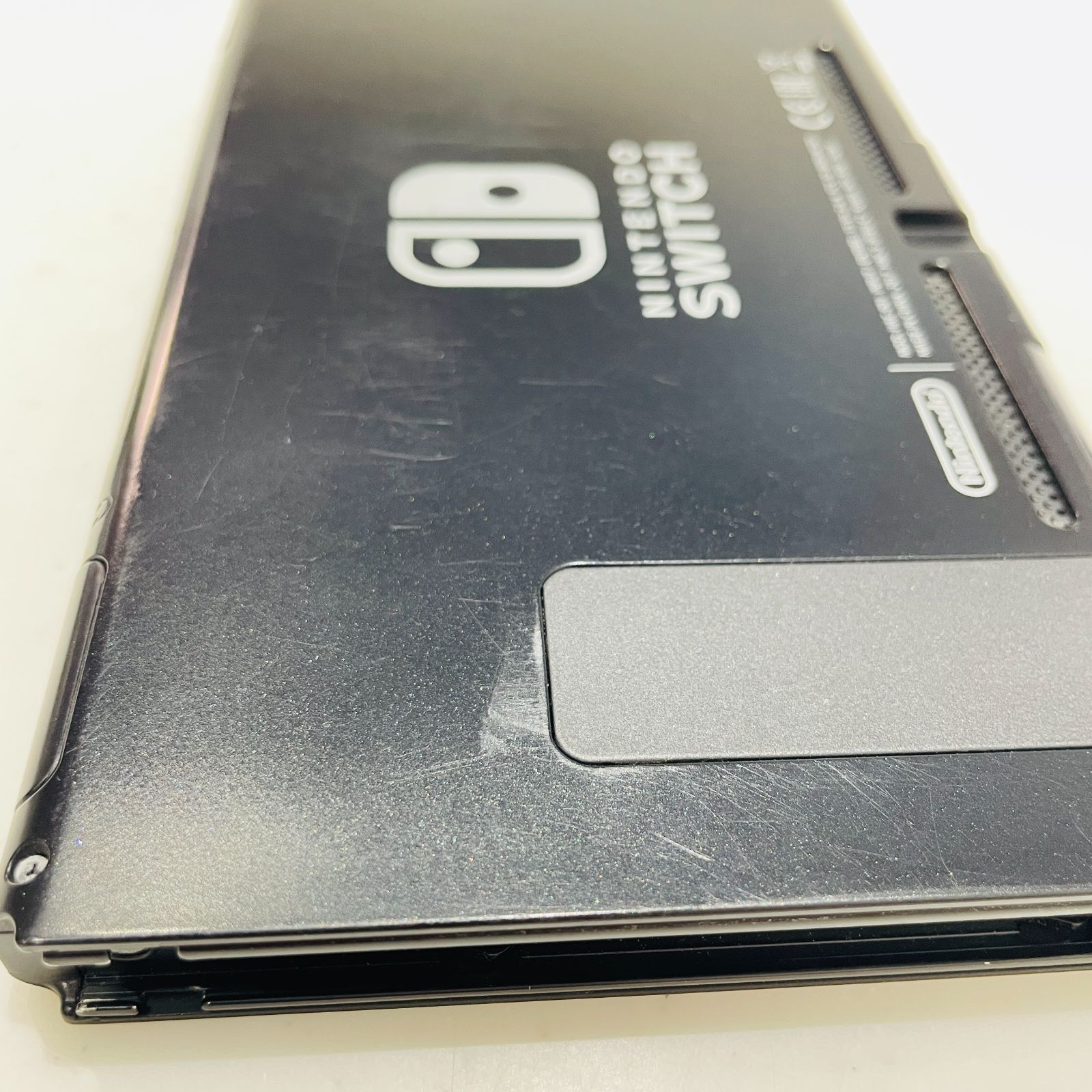 箱付 Nintendo Switch グレー 旧型 初期型 背面キズあり 液晶黄ばみ
